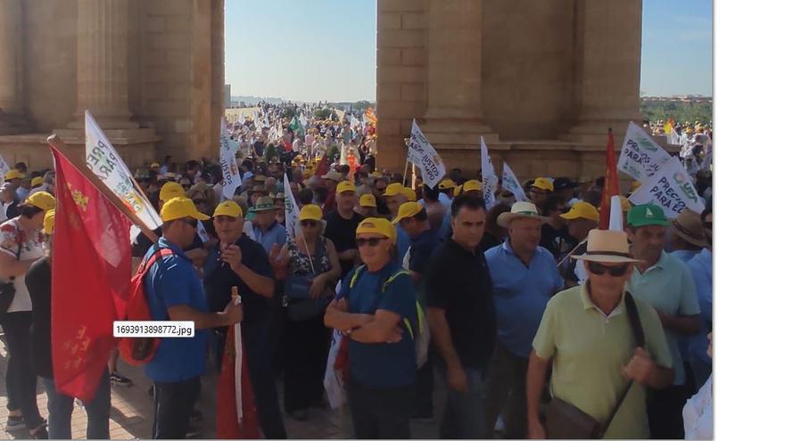 Agricultores concentración Cordoba